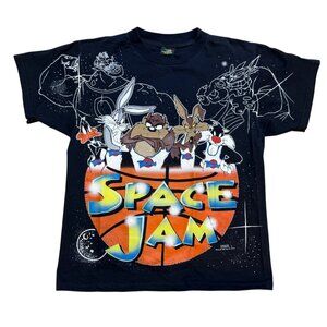 Vintage Youth Warner Bros x Freeze Space Jam Double Sided AOP T Shirt XL